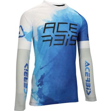 Acerbis J-Windy Vented Watermark Blue White Motocross Jersey