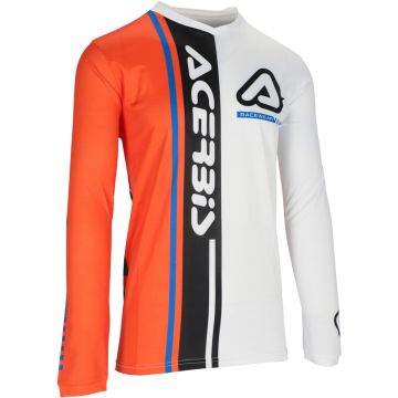 Acerbis MX J-Track Connection White Orange Motocross Jersey