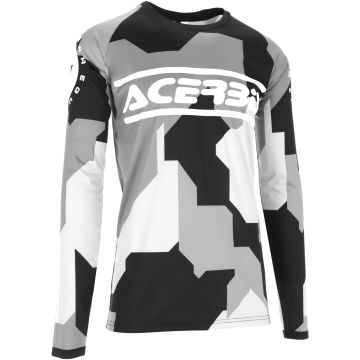 Acerbis MX Linear Sumbawa Black Grey Motocross Jersey