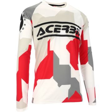 Acerbis MX Linear Sumbawa White Grey Motocross Jersey