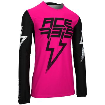 Acerbis X-Flex Blizzard Black Pink Motocross Jersey