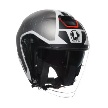 AGV Irides Trieste Zwart Rood Wit Jethelm