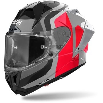 Airoh GP 800 Competition Carbon Zwart Grijs Rood Integraalhelm