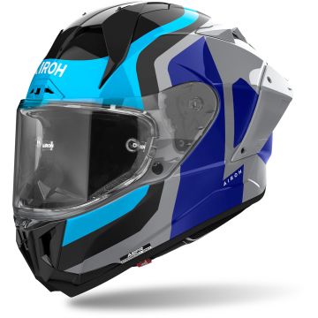 Airoh GP 800 Competition Carbon Zwart Grijs Blauw Integraalhelm