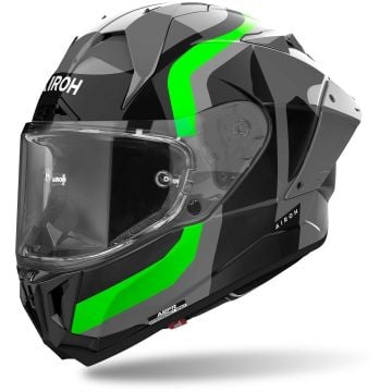 Airoh GP 800 Competition Carbon Zwart Grijs Groen Integraalhelm