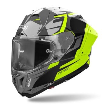 Airoh GP 800 Master Carbon Zwart Grijs Geel Integraalhelm