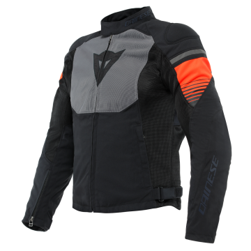 Dainese Air Fast Tex Jas Zwart Grijs Fluo Rood   