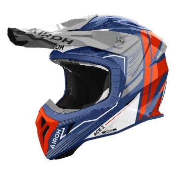 Airoh Aviator Ace 2 Engine Cerulean Glanzend Offroad Helm