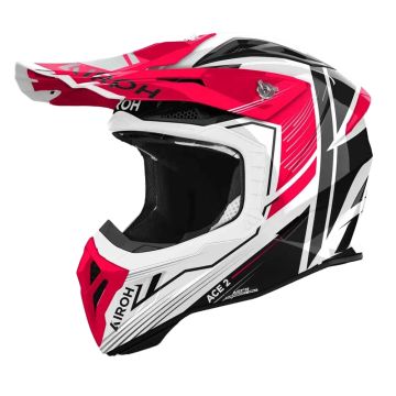 Airoh Aviator Ace 2 Engine Rood Glanzend Offroad Helm