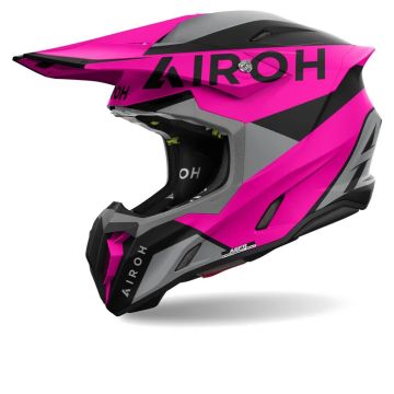 Airoh Twist 3 King Paars Grijs Offroad Helm