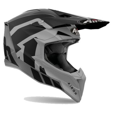 Airoh Wraaap Reloaded Grijs Zwart Offroad Helm