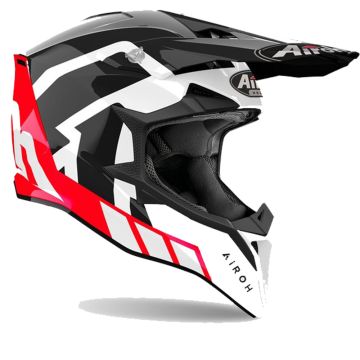 Airoh Wraaap Reloaded Rood Zwart Offroad Helm