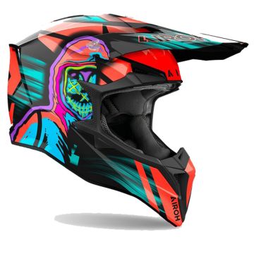 Airoh Wraaap Cyber Oranje Offroad Helm