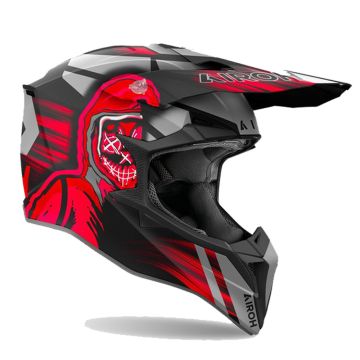 Airoh Wraaap Cyber Rood Matt Offroad Helm