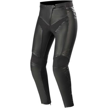 Alpinestars Stella Vika V2 Dames Leren Broek Zwart