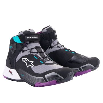 Alpinestars Cr-X Women'S Drystar Motorschoenen Zwart Grijs Plum Teal