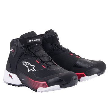 Alpinestars CR-X Women'S Drystar Motorschoenen Zwart Wit Diva Roze