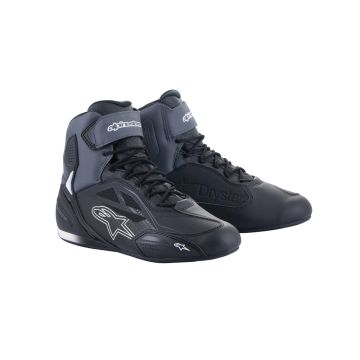 Alpinestars Faster-3 Drystar Zwart Donkergrijs Motorschoenen