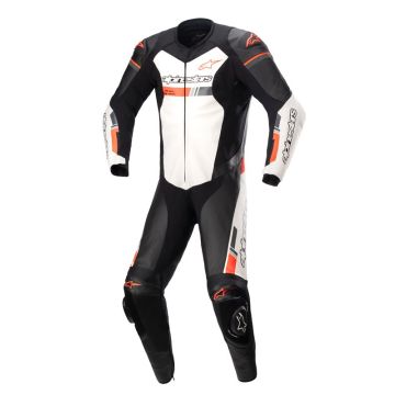 Alpinestars GP Force Chaser Leather Suit 1 PC Black White Red Fluo