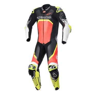 Alpinestars GP Tech V4 1-Delig Pak Zwart Rood Fluo Geel Fluo