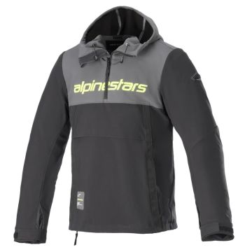 Alpinestars Sherpa Hoodie Tar Grijs Zwart Fluo Geel    