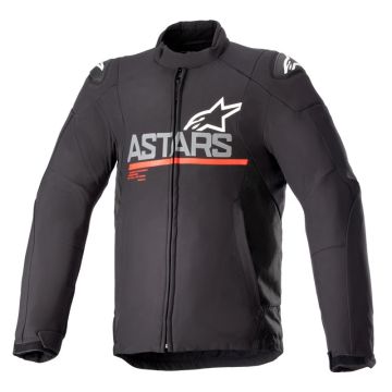 Alpinestars SMX Waterproof Jas Zwart Donker Grijs Fel Rood   