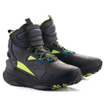 Alpinestars Speedstreet Zwart Lime Blauw Ocean Motorschoenen