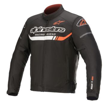 Alpinestars T-SP S Ignition Waterproof Jas Zwart Wit Fluo Rood  
