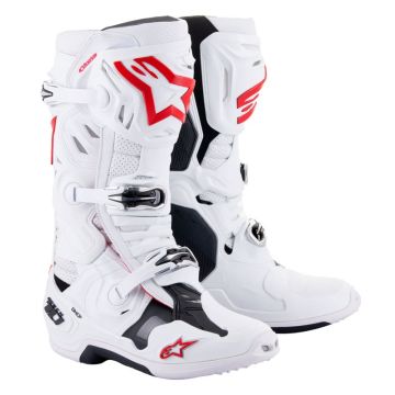 Alpinestars Tech 10 Supervented Wit Felrood