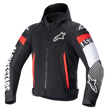 Alpinestars Zaca Air Jas Zwart Wit Fluo Rood    