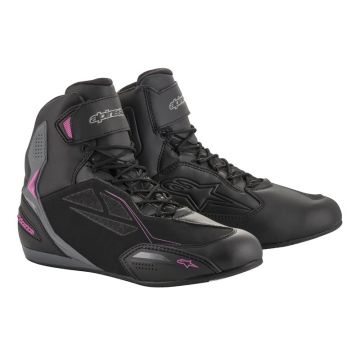 Alpinestars Stella Faster-3 Drystar Zwart Donkergrijs Fuchsia 