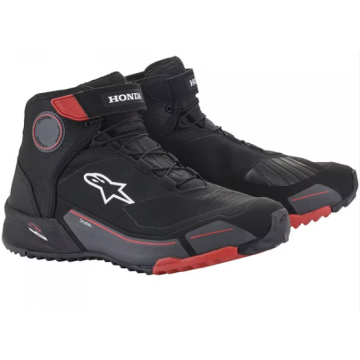 Alpinestars Honda Cr-X Drystar Riding Schoenen Zwart Rood Grijs