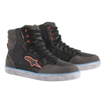 Alpinestars J-6 Waterdichte Canvas Zwart Antraciet Lichtblauw