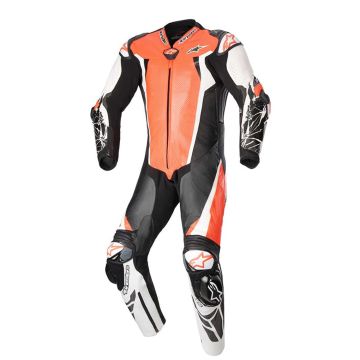 Alpinestars Racing Absolute V2 1 Pc Lederen pak Rood Fluo Wit Zwart