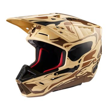 Alpinestars S-M5 Mineral Helm Ece 22.06 Donkerbruin Kangoeroe Mat