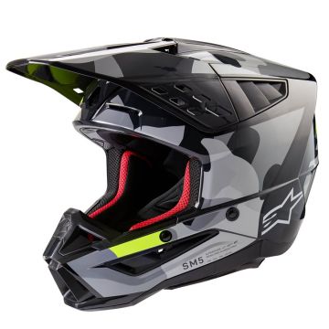 Alpinestars S-M5 Rover 2 Helmet Ece 22.06 Dark Gray Yellow Fluo Glossy