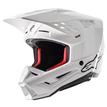 Alpinestars S-M5 Solid Helmet Ece 22.06 White Glossy