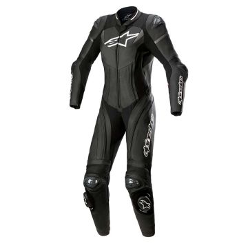 Alpinestars Stella Gp Plus 1Pc lederen pak Zwart Wit Metallic Grijs