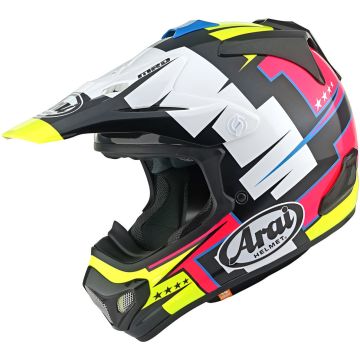 Arai MX-V EVO Battle Geel Multicolor Crosshelm