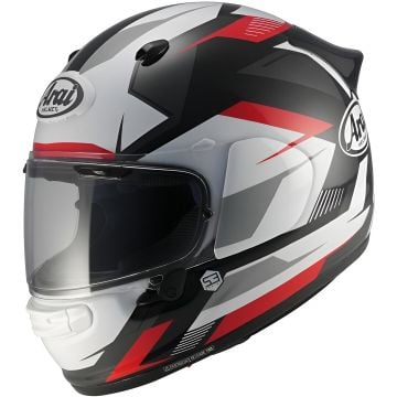 Arai Quantic Supra Rood Zwart Wit Integraalhelm