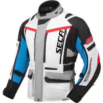SECA Arrakis III Blauw Grijs Rode Waterdichte Textieljas