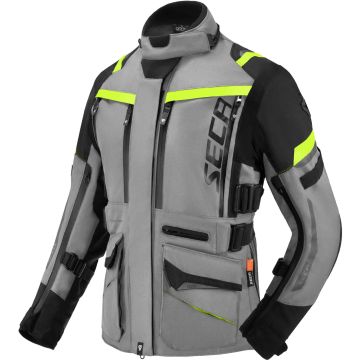 SECA Arrakis III Dames Zwart Grijs Gele Waterdichte Textieljas