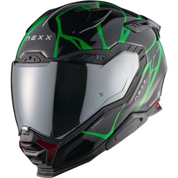 Nexx X.WST 3 B-Side Zwart Groen Integraalhelm