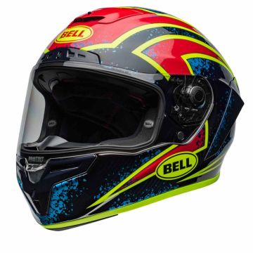 Bell Race Star DLX Flex Xenon Glanzend Blauw Retina Integraalhelm