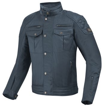 Bogotto Barton Waterdichte Gewaxte Motorjas Blauw 