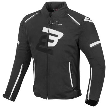 Bogotto Sparrow Waterdichte Zwart Wit Textiele Motorjas