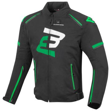 Bogotto Sparrow Waterdichte Zwart Groen Textiele Motorjas