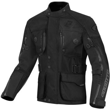 Bogotto Explorer-Z Waterdichte Zwart Leren / Textiele Motorjas