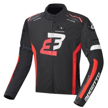 Bogotto GPX Waterdichte Zwart Rood Textiele Motorjas
