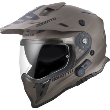 Bogotto H331 BT Bluetooth Bruin Enduro Helm